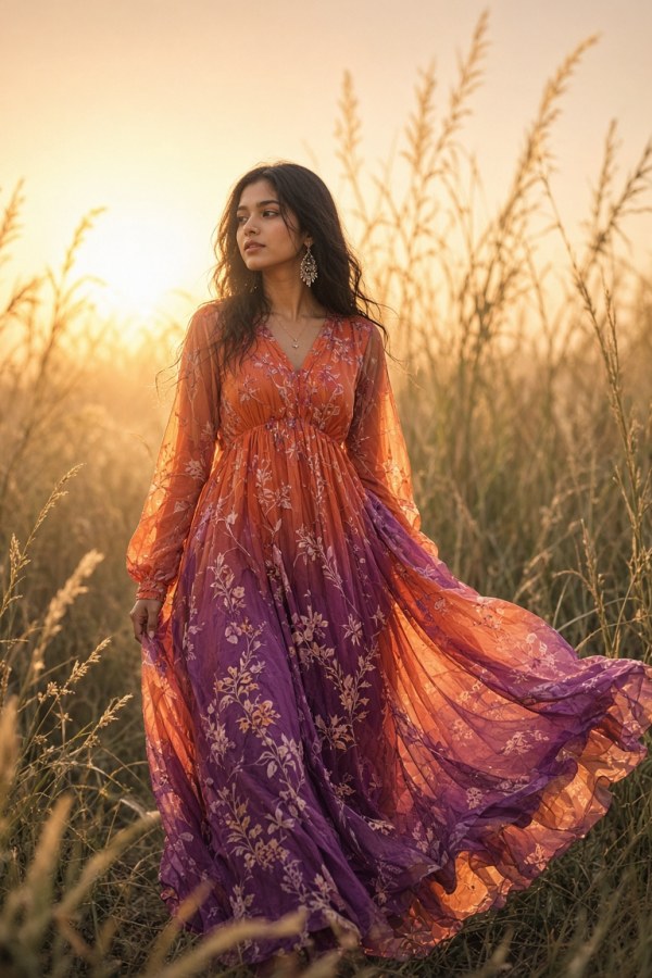 Georgette Maxi Dress