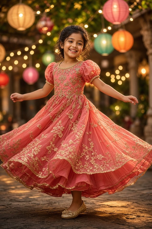 Girls Festive Frock