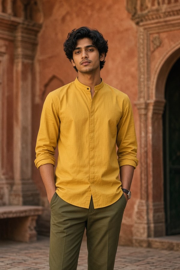 Mandarin Collar Shirt