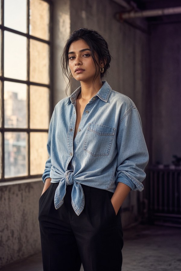Washed Denim Shirt