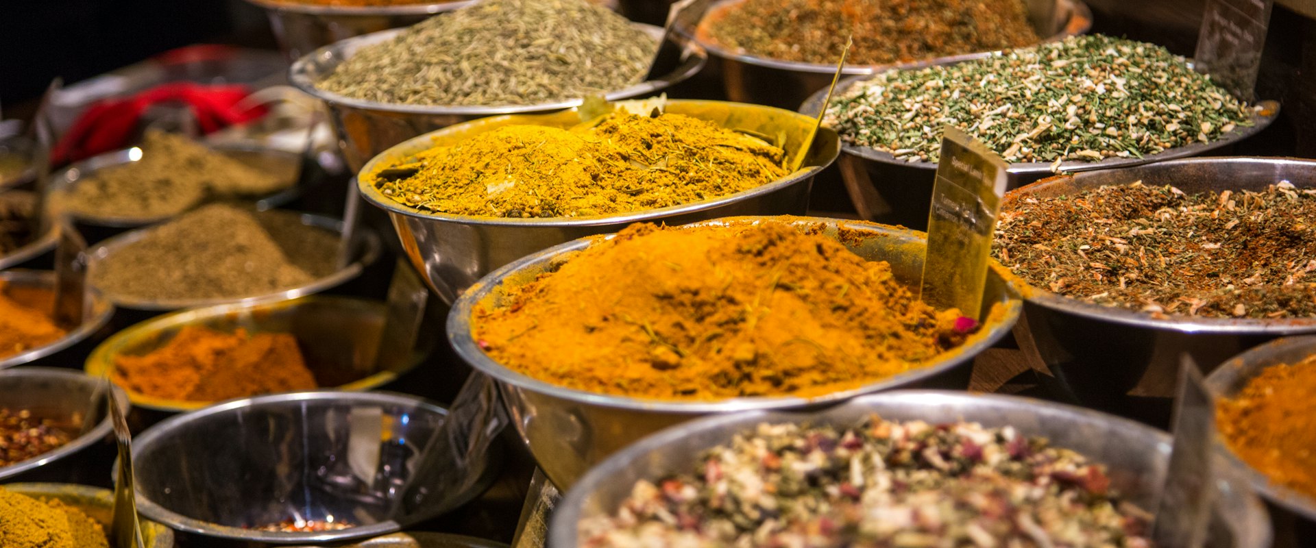 Spices roasted in small batches